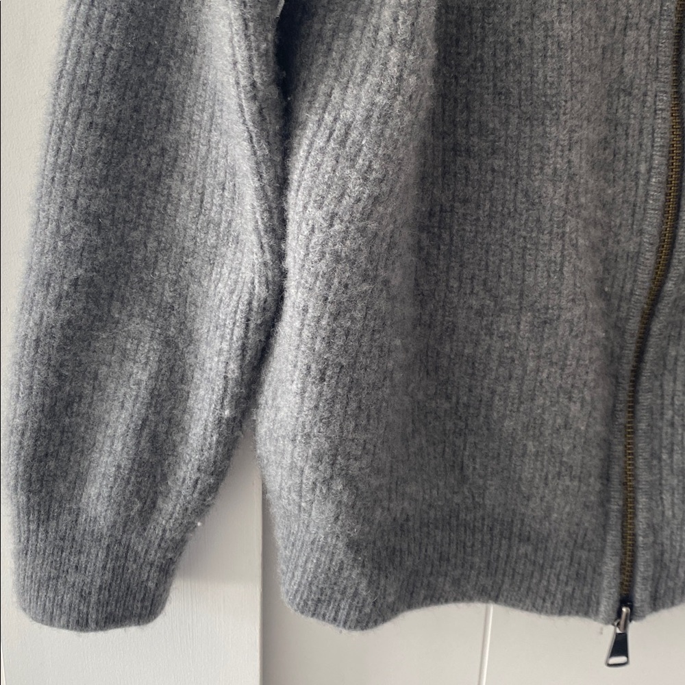 Reformation Dennis Oversized Full Zip Cashmere Cardigan - Picture 4 of 11